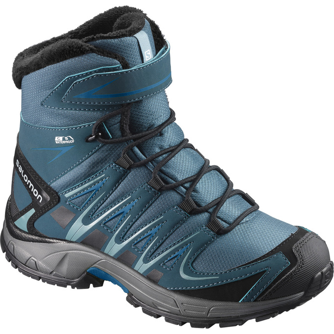 Botas De Invierno Salomon Niños Turquesa Oscuro - Salomon Argentina XA PRO 3D TS CSWP K ,097413-MOQ